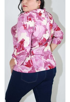Blusa Para Mujer. Manga 3/4 Lila Marca L&H