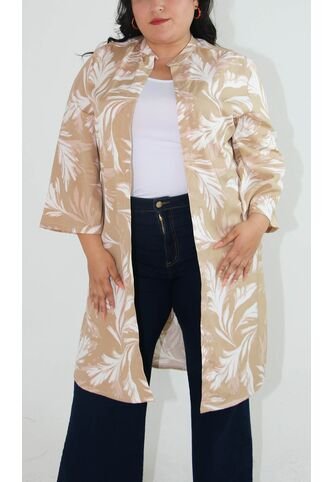 Chilango Para Mujer. Manga 3/4 Beige Marca L&H L&H