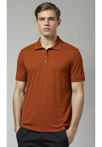 Polo Para Hombre Manga Corta Cafe Marca L&H Ref. 4Q109135 L&H