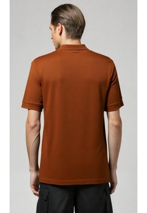 Polo Para Hombre Manga Corta Cafe Marca L&H Ref. 4Q109135