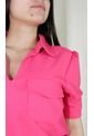 Blusa Para Mujer Manga Corta Fucsia Marca L&H de L&H
