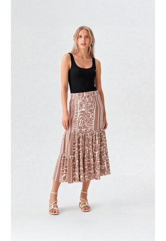 Falda Para Mujer Cafe Marca L&H Ref. 2J414065 L&H