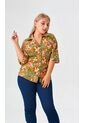 Blusa Para Mujer Manga Corta Verde Marca L&H Ref. 2J412270 de L&H