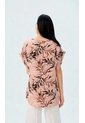 Blusa Para Mujer Manga Corta Taupe Marca L&H Ref. 1F412732 de L&H