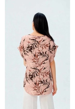 Blusa Para Mujer Manga Corta Taupe Marca L&H Ref. 1F412732