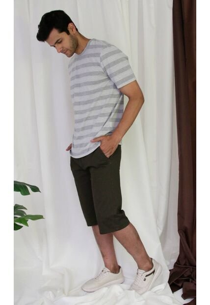 Bermuda Para Hombre Verde Marca L&H Ref. 1Ab110001