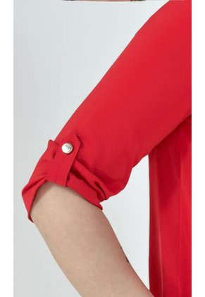 Blusa Para Mujer Manga 3/4 Rojo Marca L&H