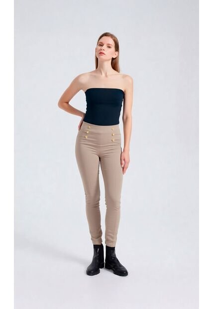 Leggins Para Mujer Beige Marca L&H