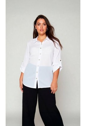 Blusa Para Mujer Manga 3/4 Crudo Marca L&H Ref. 1F412617