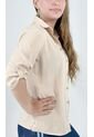 Blusa Para Mujer Manga 3/4 Beige Marca L&H de L&H
