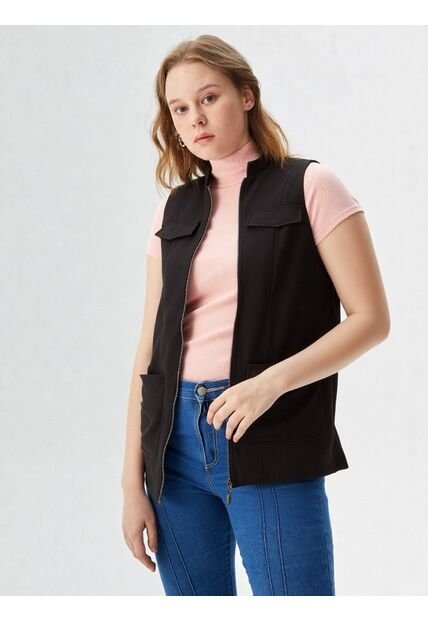 Chaleco Para Mujer Negro Marca L&H
