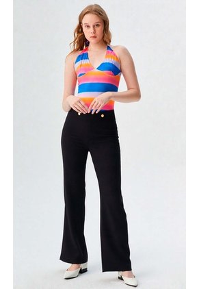 Leggins Para Mujer Negro Marca L&H Ref. 1Ak423003