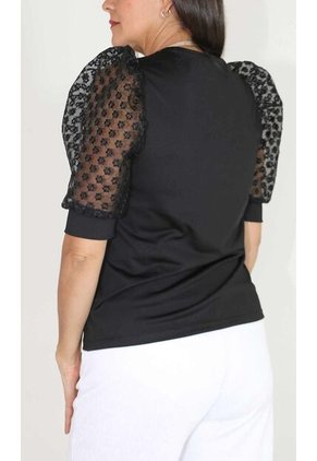 Camiseta Para Mujer Negro Marca L&H