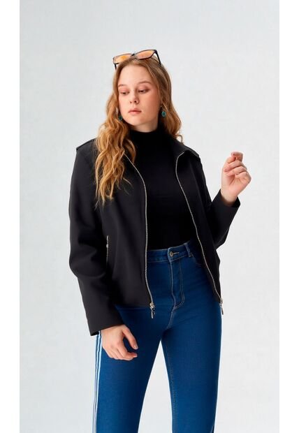 Chaqueta Para Mujer Negro Marca L&H