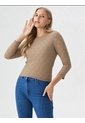 Camiseta Para Mujer Manga Larga Beige Marca L&H Ref. 1F409544 de L&H