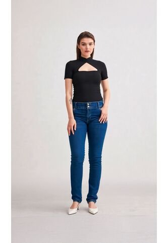 Jean Para Mujer Azul Medio Marca L&H L&H