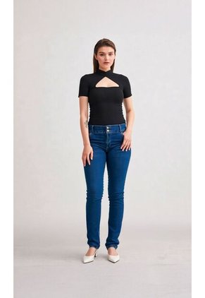 Jean Para Mujer Azul Medio Marca L&H