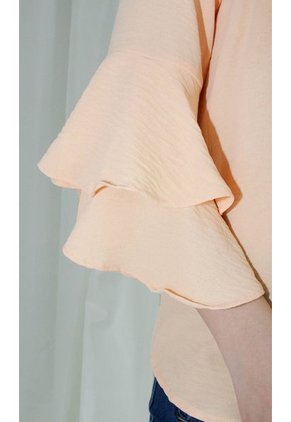 Blusa Para Mujer Manga 3/4 Coral Marca L&H