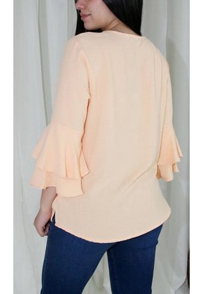 Blusa Para Mujer Manga 3/4 Coral Marca L&H
