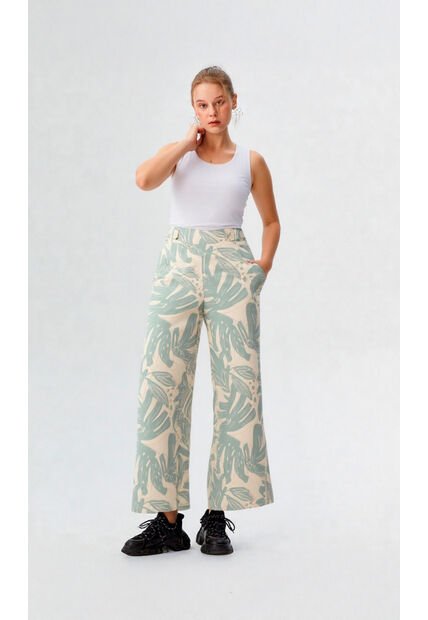 Pantalon Para Mujer Verde Marca L&H Ref. 1F407250