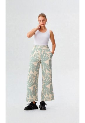 Pantalon Para Mujer Verde Marca L&H Ref. 1F407250