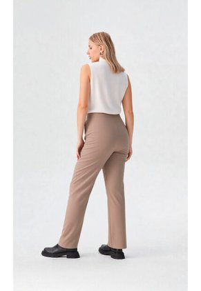 Pantalon Para Mujer Beige Marca L&H Ref. 1F407248