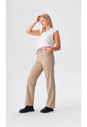 Pantalon Para Mujer Beige Marca L&H Ref. 1F407248
