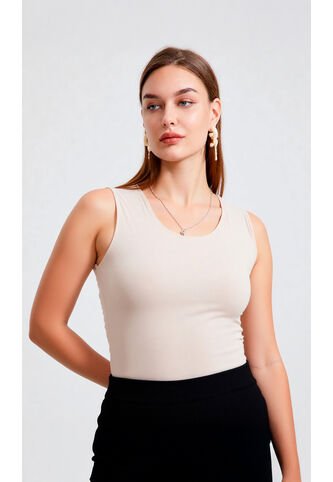 Camiseta Para Mujer Manga Sisa Beige Marca L&H Ref. 1F409240 L&H