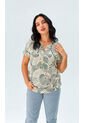 Camiseta Para Mujer Manga Corta Verde Marca L&H Ref. 1F409495 de L&H