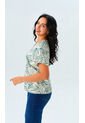 Camiseta Para Mujer Manga Corta Verde Marca L&H Ref. 1F409495 de L&H