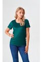 Camiseta Para Mujer Manga Corta Verde Marca L&H Ref. 1F409501 de L&H