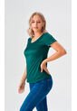 Camiseta Para Mujer Manga Corta Verde Marca L&H Ref. 1F409501 de L&H