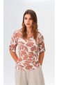 Camiseta Para Mujer Manga 3/4 Beige Marca L&H Ref. 1F409497 de L&H