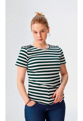 Camiseta Para Mujer Verde Marca L&H Ref. 1F409508
