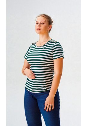 Camiseta Para Mujer Verde Marca L&H Ref. 1F409508