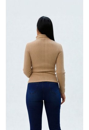 Camiseta Para Mujer Manga Larga Beige Marca L&H Ref. 1F409509