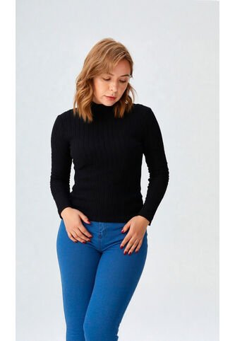 Camiseta Para Mujer Manga Larga Negro Marca L&H Ref. 1F409517 L&H