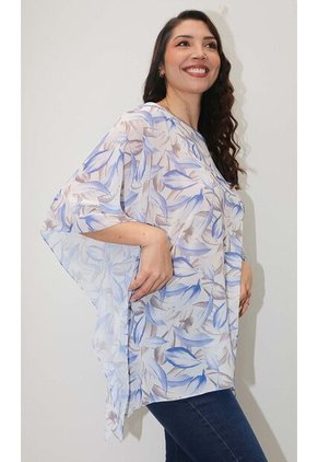 Bluson Para Mujer Manga Corta Azul Marca L&H