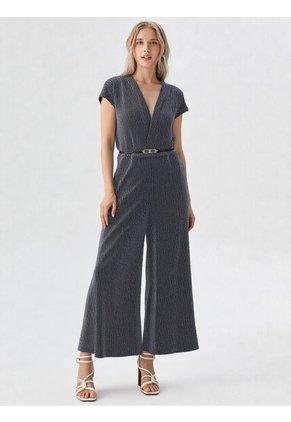 Enterizo Para Mujer Manga Corta Negro Marca L&H