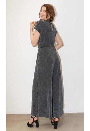 Enterizo Para Mujer Manga Corta Negro Marca L&H