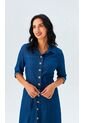 Enterizo Para Mujer Manga Corta Azul Marca L&H Ref. 2J432038 de L&H