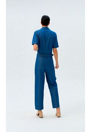 Enterizo Para Mujer Manga Corta Azul Marca L&H Ref. 2J432038