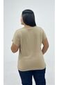 Camiseta Para Mujer. Manga Corta Beige Marca L&H Ref. 5G609079 de L&H