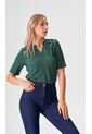Blusa Para Mujer Manga Corta Verde Marca L&H Ref. 5P412276 de L&H