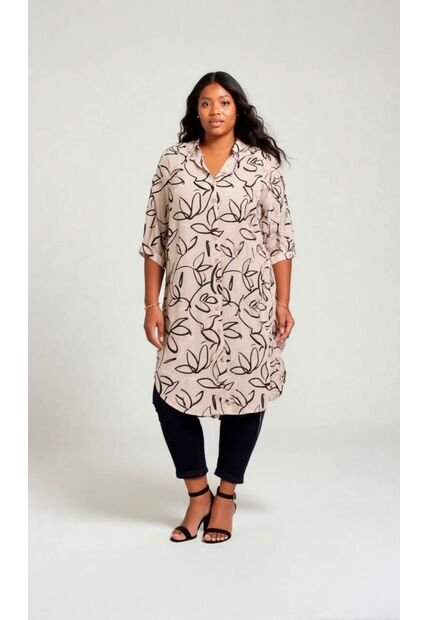 Bluson Para Mujer. Manga 3/4 Beige Marca L&H Ref. 7D624022