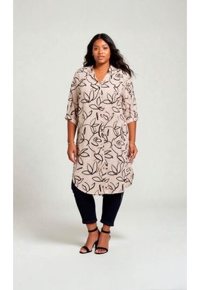 Bluson Para Mujer. Manga 3/4 Beige Marca L&H Ref. 7D624022