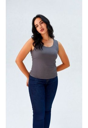 Camiseta Para Mujer Gris Oscuro Marca L&H Ref. 1F409530