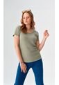 Camiseta Para Mujer Manga Corta Verde Marca L&H Ref. 1F409515 de L&H