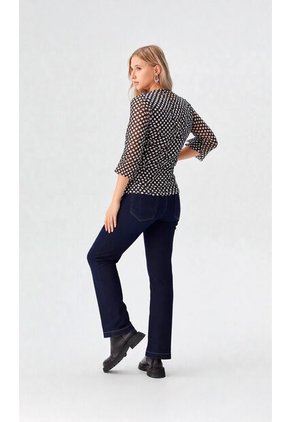 Camiseta Para Mujer Manga 3/4 Negro Marca L&H Ref. 2J409120