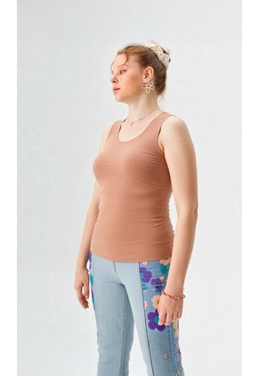 Camiseta Para Mujer Beige Marca L&H Ref. 1F409530